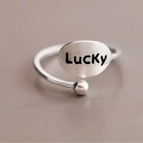 Silver Lucky Ring, .925 Silver - Picture 5 of 7